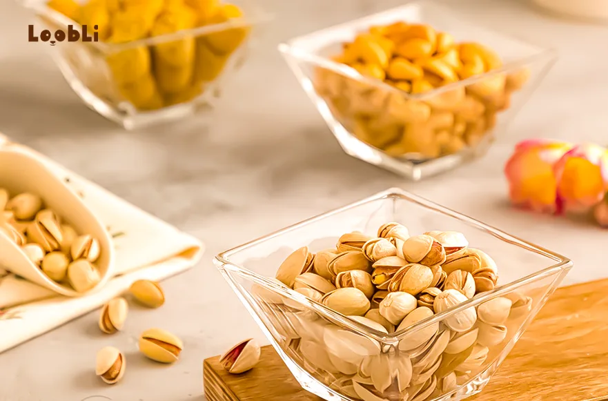 ظروف شیشه ای برای آجیل